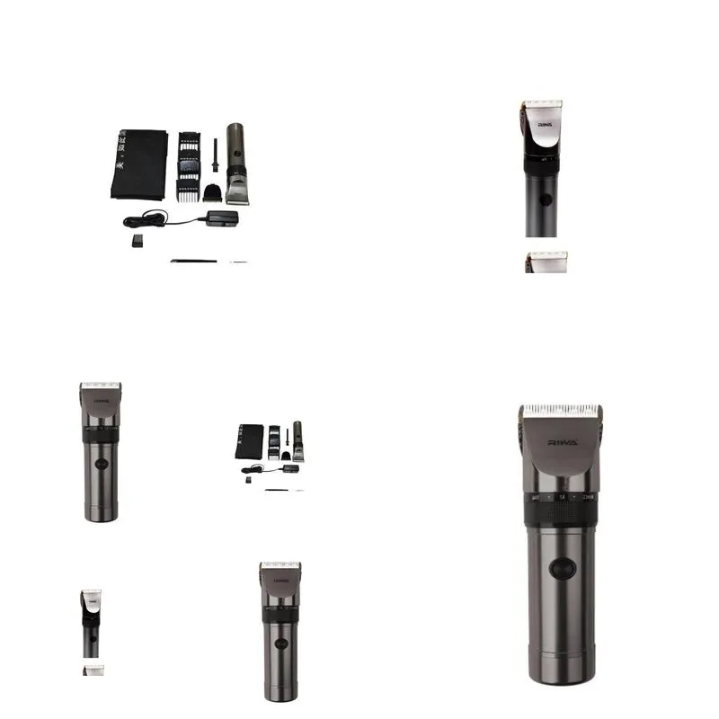 RIWA Barber Haircutting Professional Electric Hair Clipper Titanium Ceramic Blade Razor Haircut Tool LCD Display5603025