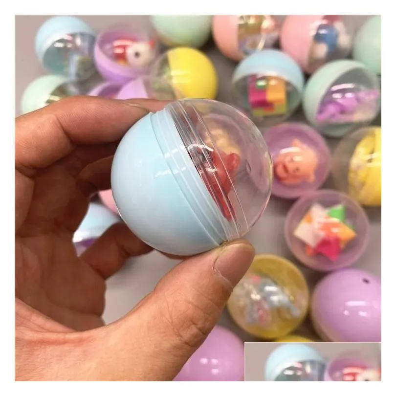 50mm easter twisted egg mix capsule ball child easter twisted egg gift childrens blind box toys different surprise plastic toys s 