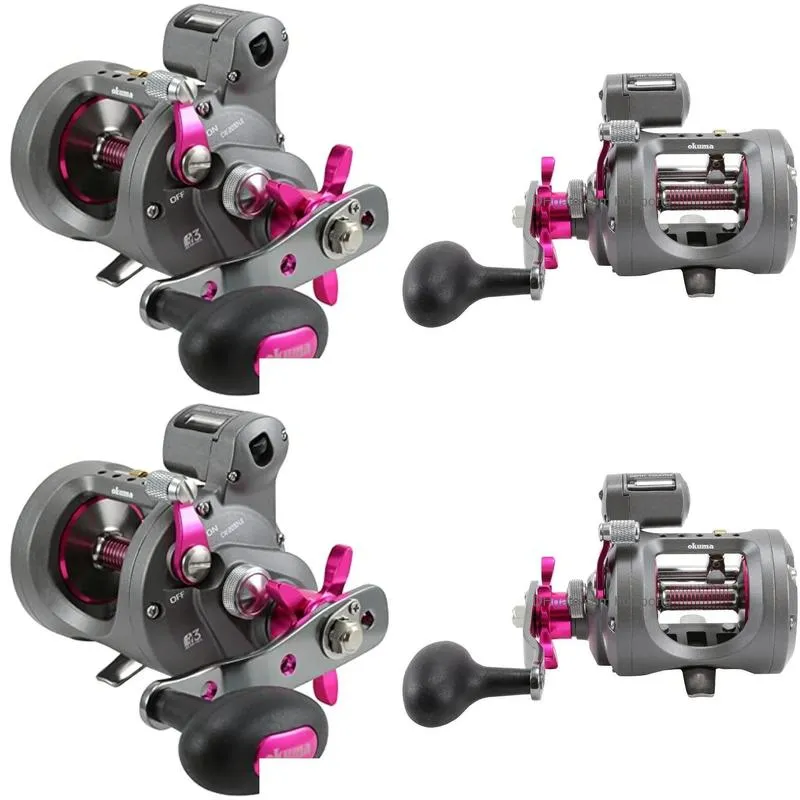 reels okuma coldwater lightweight graphite round trolling reel ladies edition