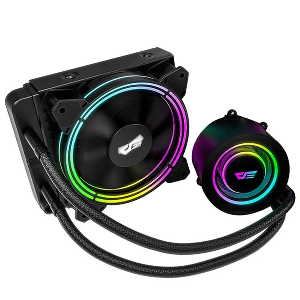 PC Case Water Liquid Cooling AIO Cooler Radiator PWM RGB Sync WaterCooler CPU for LGA 2011115X2066AM4AM33343502