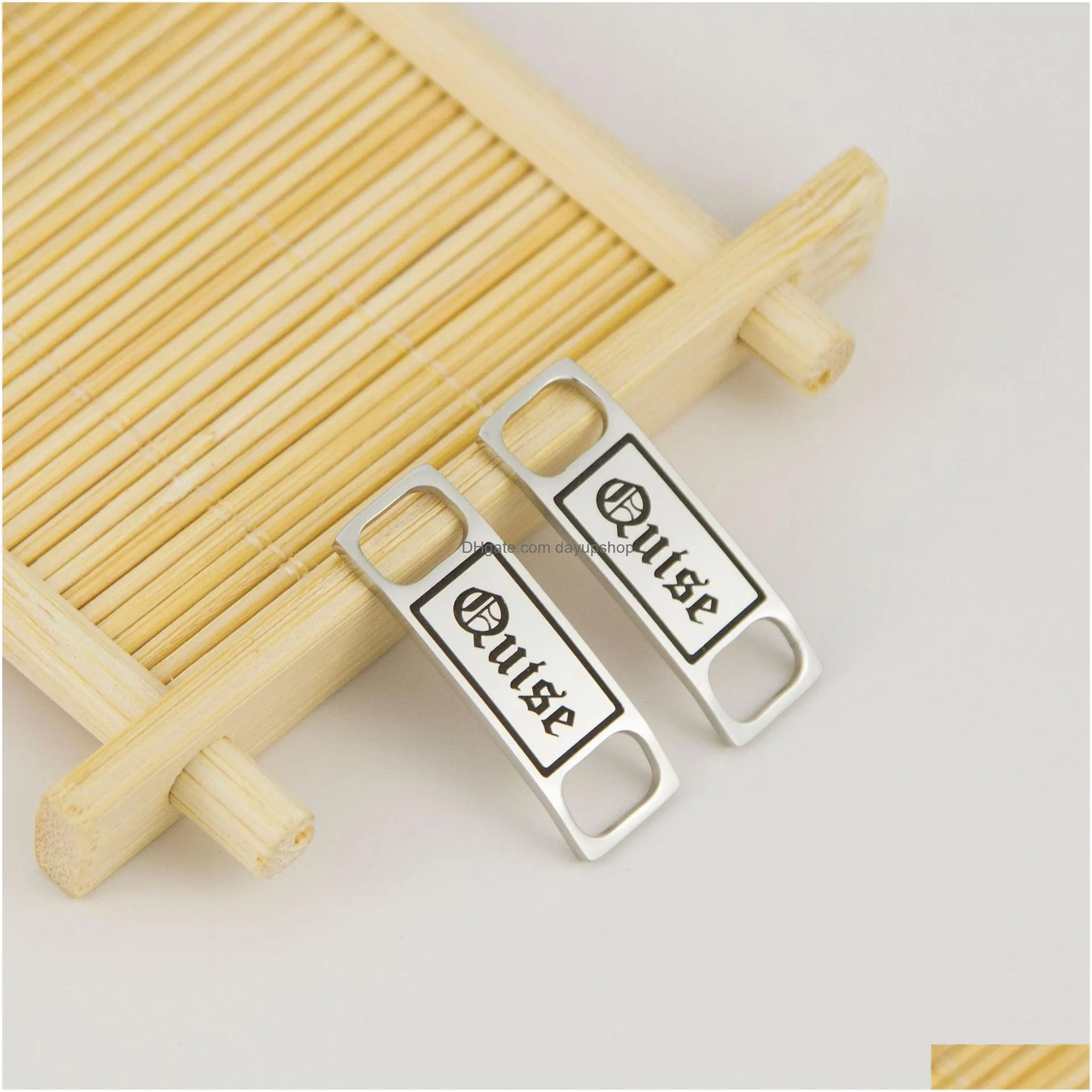 Charms Personalized Name Shoe Buckle Rope Decoration Charm Customized Initial Letters Jewelry Stainless Steel Shoelaces Drop Delivery Dhcyv