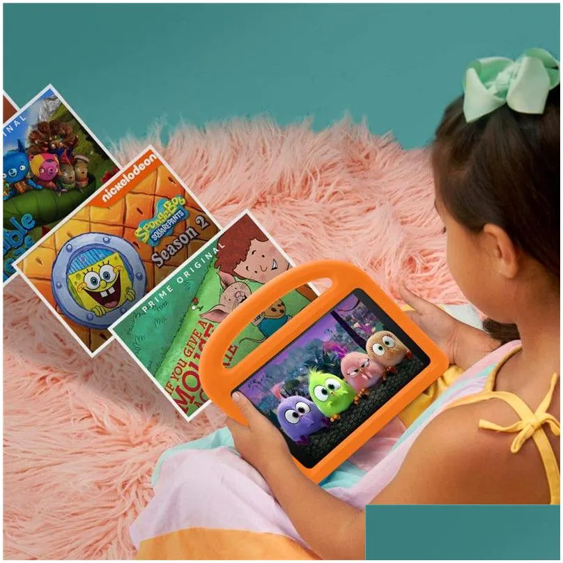 Kids Children Handle Stand EVA Foam Soft Shockproof Tablet Case For Amazon kindle fire 7 HD8 HD10244q7258339
