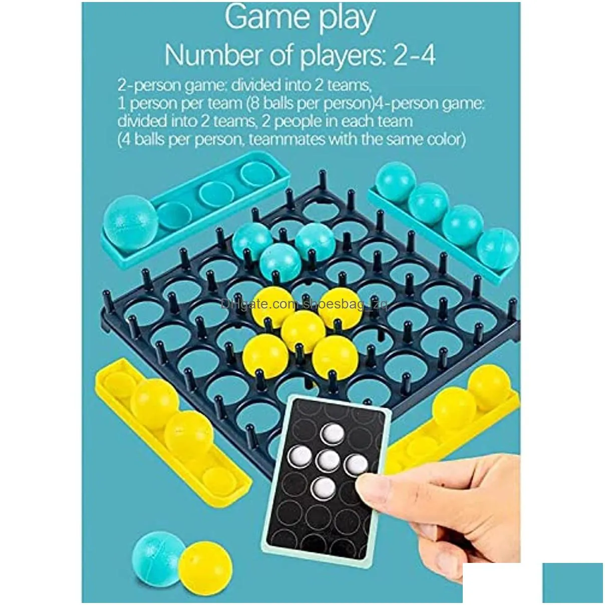 Jumping Ball Table Game Family Party Board Games Balls Toy Desktop Bouncing Toys with Pattern Challenge for Party