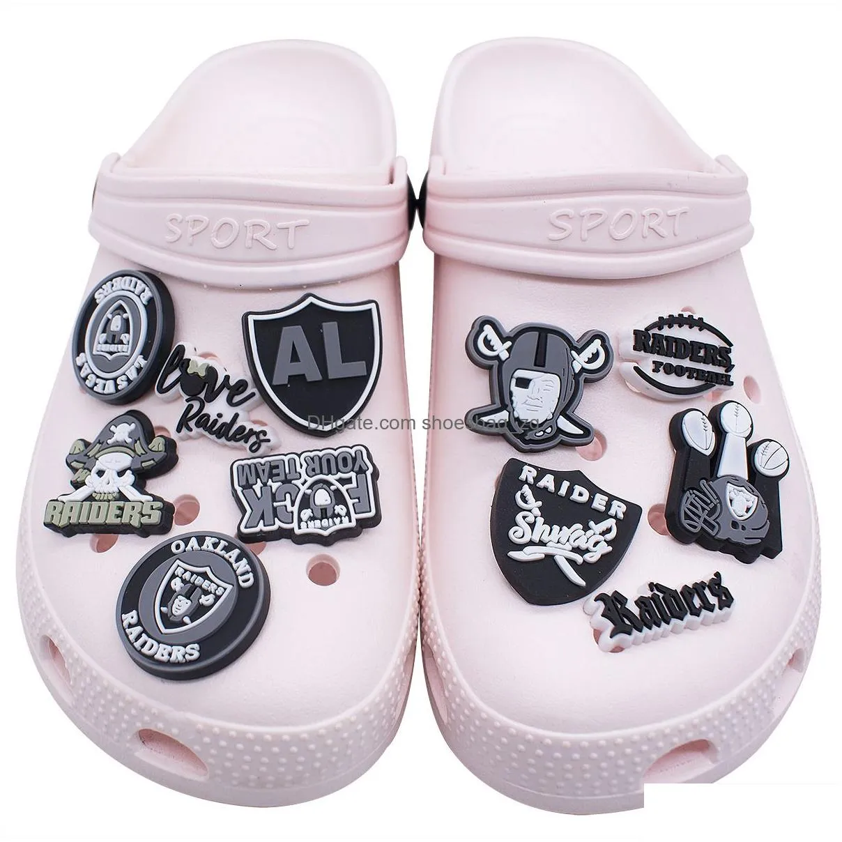 Pvc Sport Shoe Charms Decoration Buckle Accessories Jibitz Charms Clog Pins