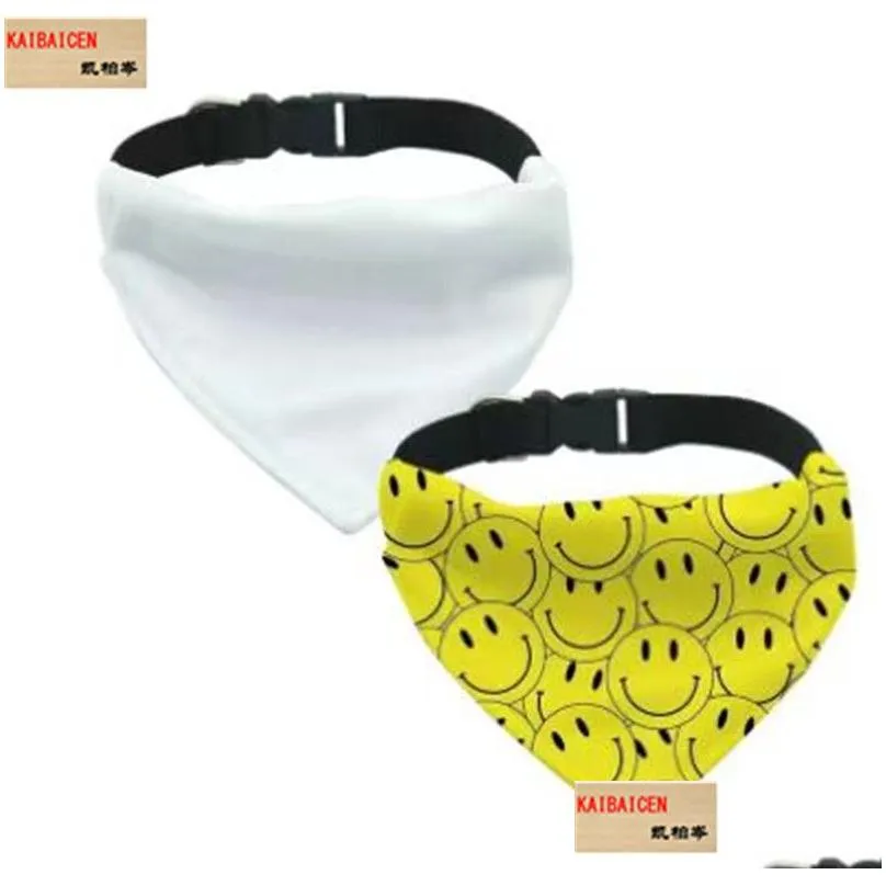 Sublimation Blank Dog Cat Bib Pet Collar for heat Dye Ink S M L XL Heat Transfer DIY Crafts blanks materials7174518