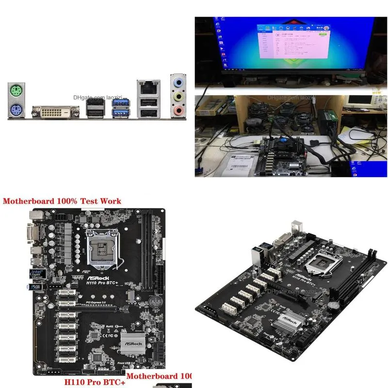 motherboards used for asrock h110 pro btc motherboard supports 6/7th generationmotherboards