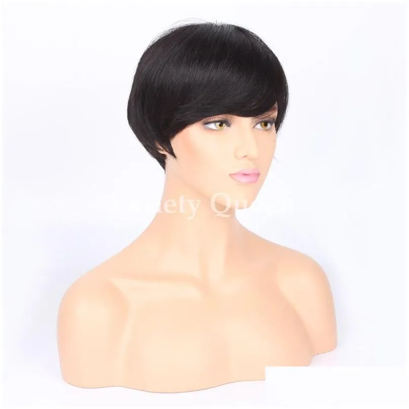 Top Quality Straight Full Lace Wig Malaysian Human Hair Wig Glueless Lace Front Wigs Natural Hairline5924803