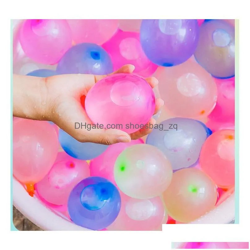 6 Packs Water Filled Balloons Toys Crazy Color 200 and up pieces Rapid Filling Self Sealing Balloon for Outdoor Family Friends Children Summer