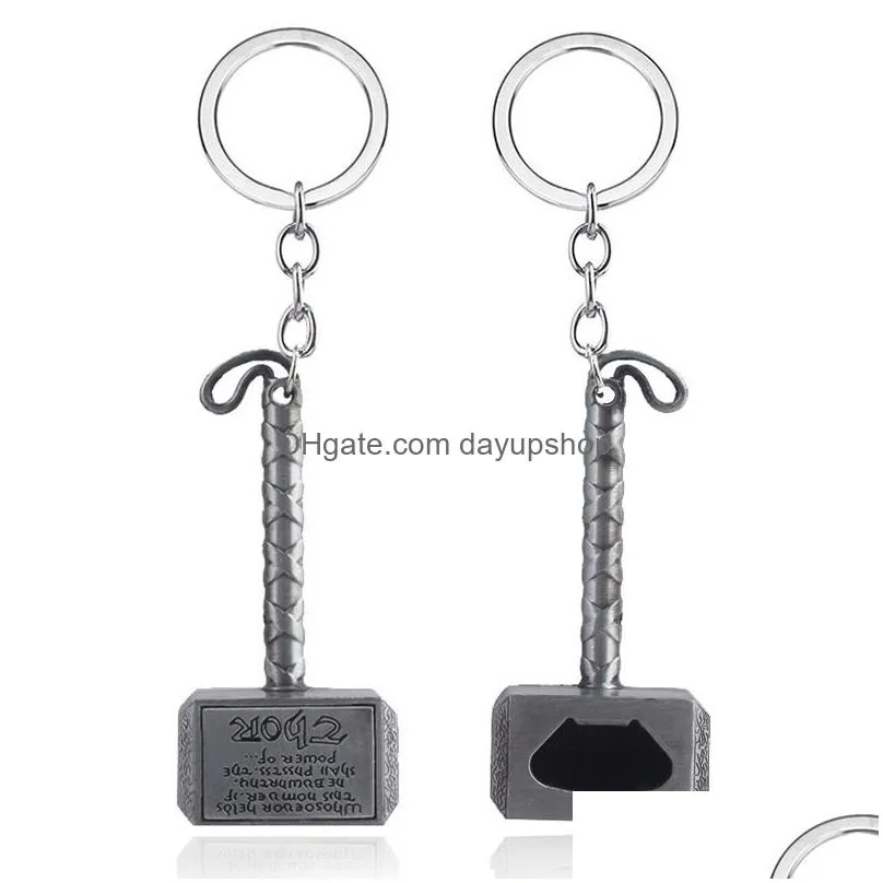 Key Rings Funny Hammer Keychain Pendant Fathers Day Graduation Season Christmas Gift Drop Delivery Jewelry Dhkn1