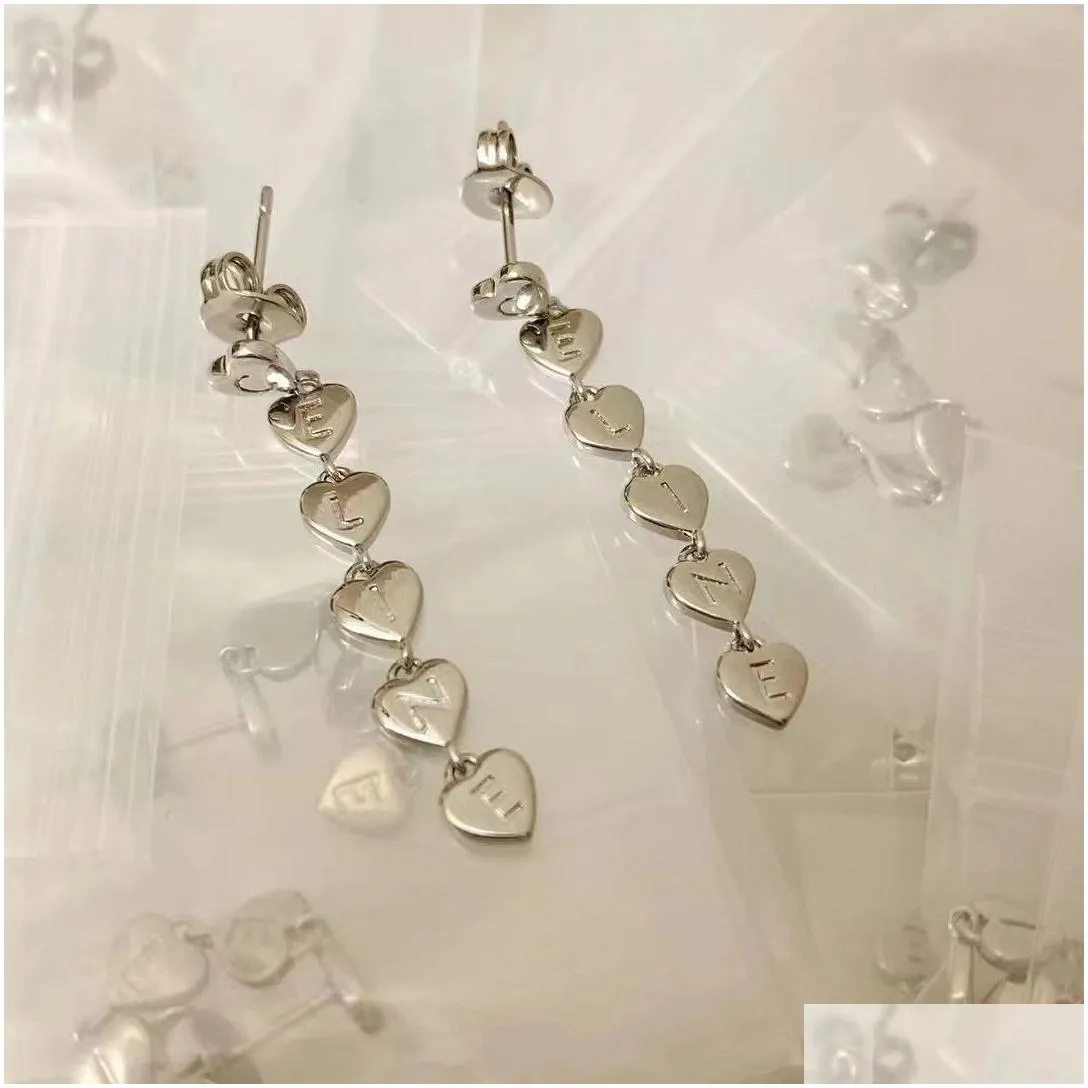 Celi brand luxury love heart clover designer earrings for women geometry 18k gold elegant woman necklace bracelet earings earring ear rings