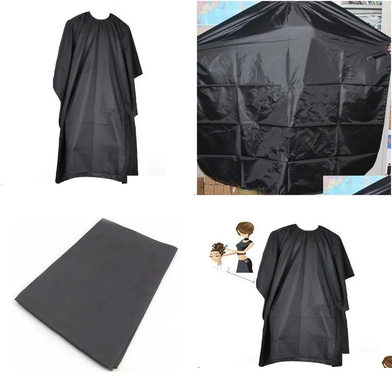 New Hair Cutting Hairdressing Cloth Barbers Hairdresser Large Salon Adult Waterproof Cape Gown Wrap Black Hairdresser Cape Gown