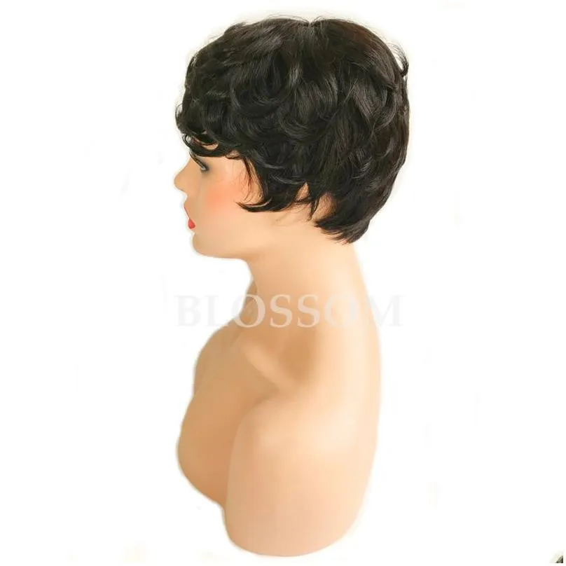 Short Human Hair Wigs for Black Women Short Curly Pixie Human Hair Wigs for Black Women Little Small Curly Wigs for Black Women4434918