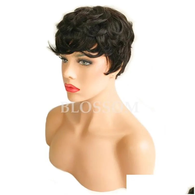 Short Human Hair Wigs for Black Women Short Curly Pixie Human Hair Wigs for Black Women Little Small Curly Wigs for Black Women4434918