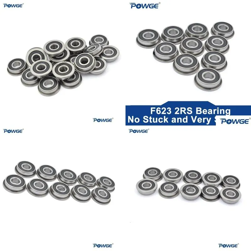 Pens Powge Voron F6232rs Bearing 3*10*4 Mm Abec7 Flanged Miniature F623 Rs Ball Bearings F623rs for Voron 0 3d Printer