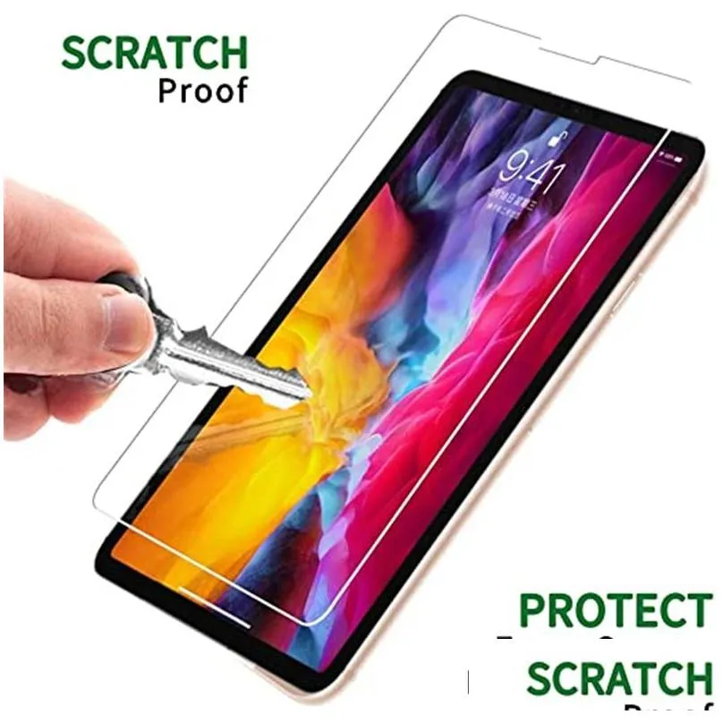 For IPad 10 Tempered Glass 9H Clear Screen Protectors for IPad Pro 11inch 12.9 inch 2022 Air 4 10.2 10.9 Mini 2 3 4 5 6 Mini6 8.3inch Without