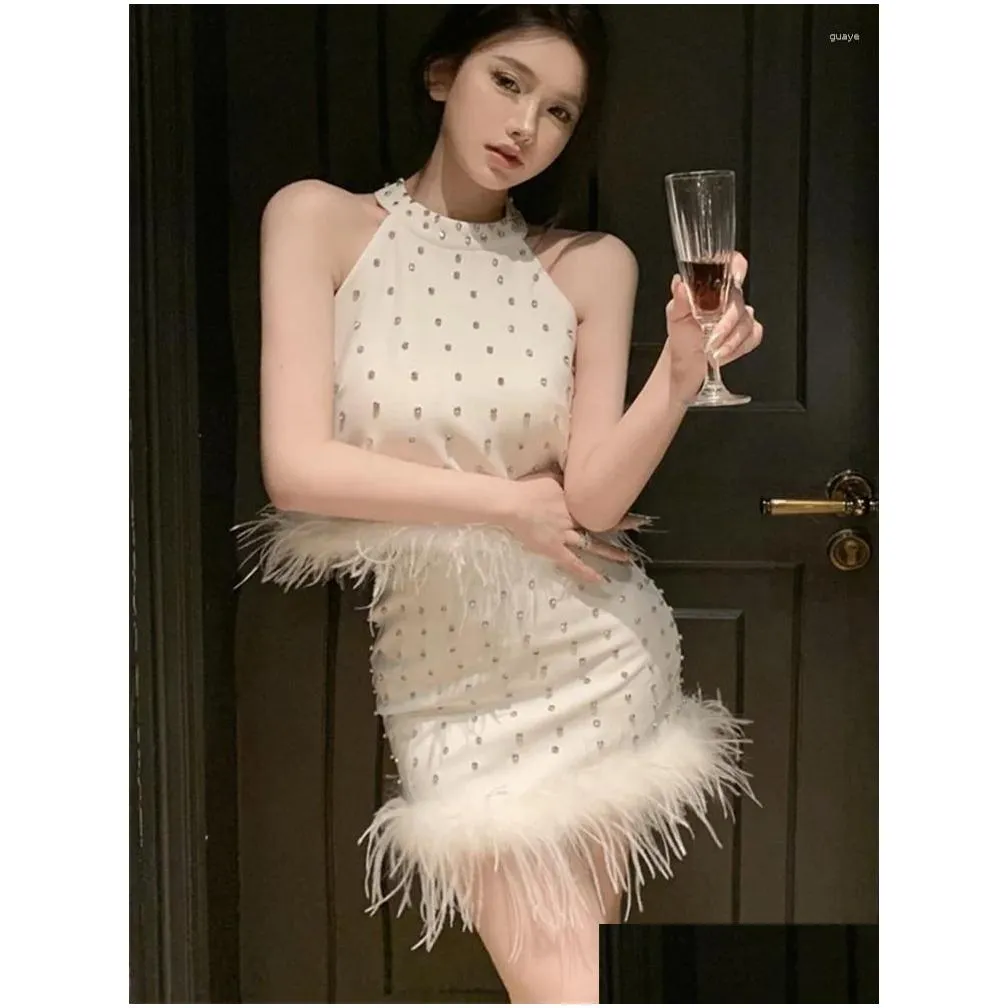 Work Dresses Summer Women`s Suits Two Piece Sets Small Fragrant Luxury Diamonds Tassel Short Tops And Minipencil Skirt Party Outfits