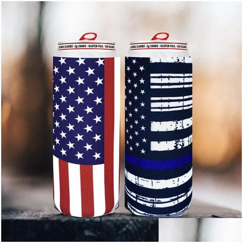  drinkware handle slim beer can sleeve energy neoprene insulated sleeves holder case bags pouch for 330ml cans holders ewb7996