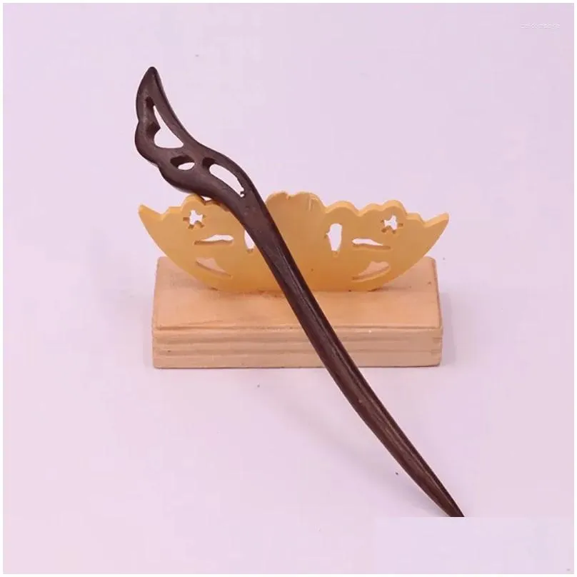 Hair Clips Vintage Top Quality Stick Pick Natural Wooden Sandalwood Handmade Ethnic Hairpin Fashion Chinese Style Hairpins