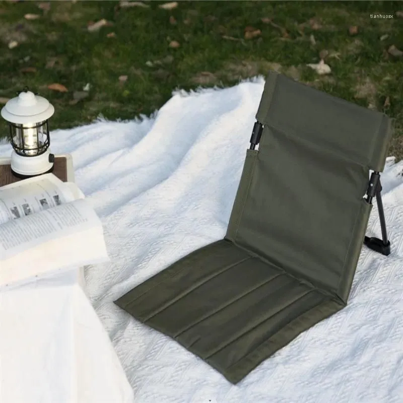 Camp Furniture Outdoor Foldable Camping Chair Portable Stool Fishing Backrest Sitting Bench Supplies