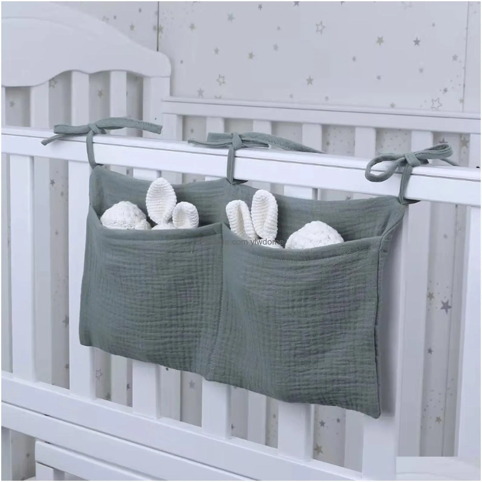 Diaper Bags Portable Baby Crib Storage Bag Nappy Organizer Mtifunctional Newborn Bed Headboard For Kids Items Bedding Drop Delivery Ba Dh6F2
