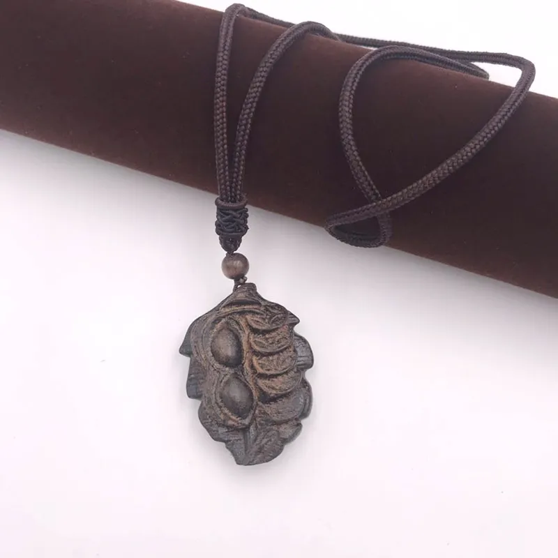 Pendant Necklaces 2023 Boho Jewelry Ethnic Style Long Hand Made Bead Wood Elephant Necklace For Women Price Decent Wholesale Dropship Otmsc