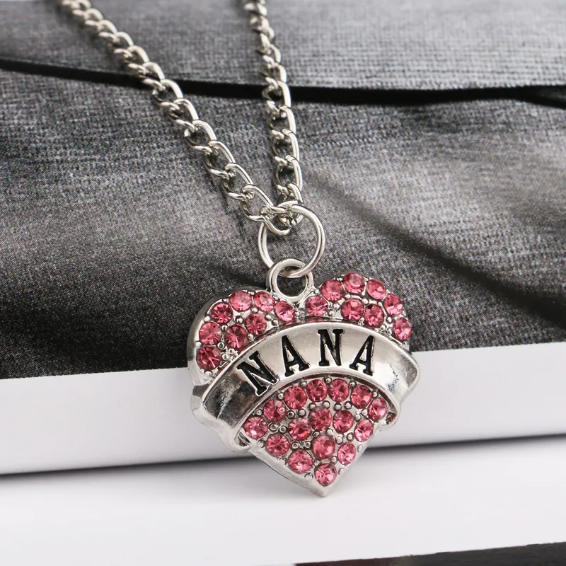 Pendant Necklaces Pendants Jewelry Diamond Peach Heart Mothers Day Gift Family Daughter Sister Crystal Necklace Drop Delivery 2021 Oti4G