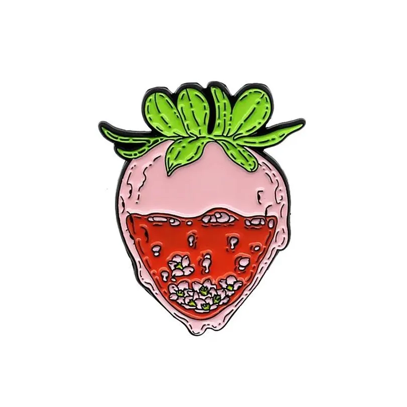 Brooches Fashion Creative Cartoon Strawberry Pineapple Little White Takes Carrot Home Brooch All-match Backpack Badge Accessories