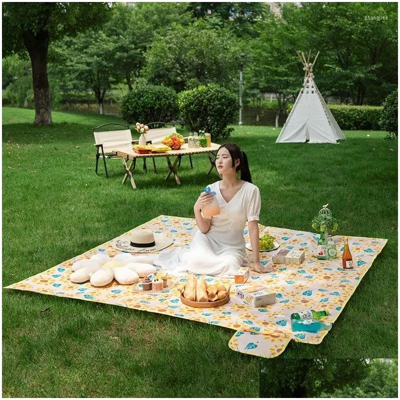 Camp Furniture Camping Mat Spring Summer Picnic Wear-resistant Waterproof Blanket Thickened Upgrade Portable Storage Outdoor Lawn