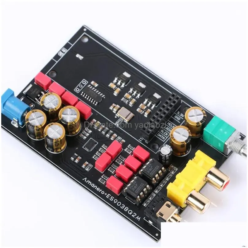 amplifier es9038 sound card usb decoder board dac dsd compatible amanero xmosaddcpld usb card