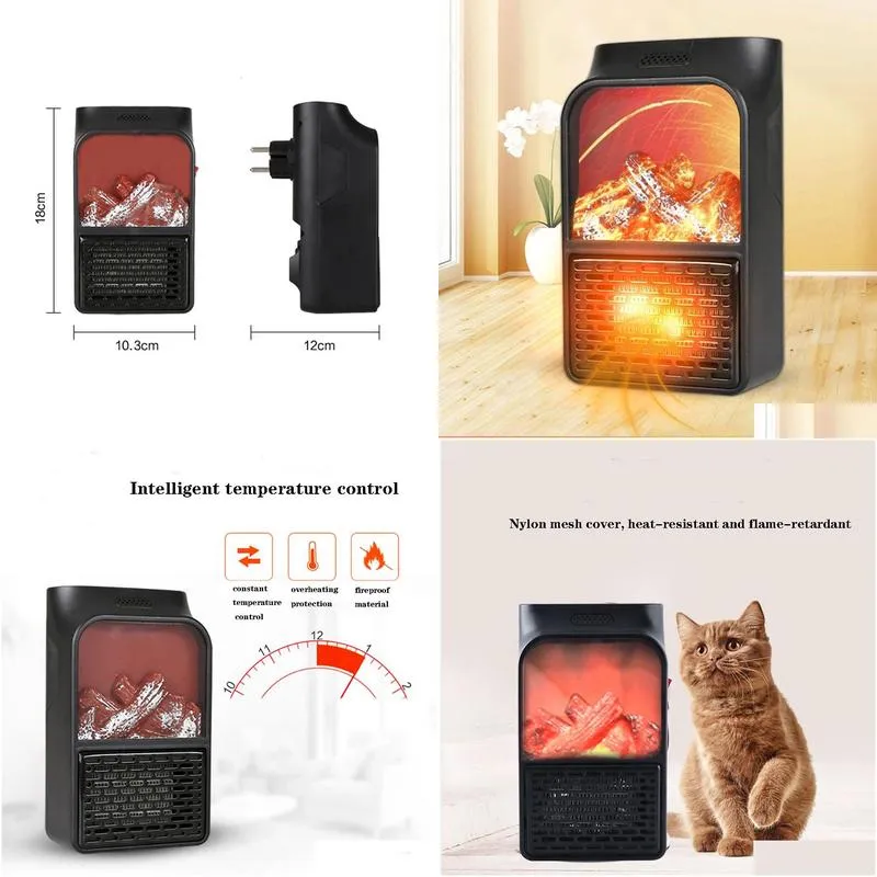 other home garden home heaters portable flame fireplace heater household mini heat multi function household radiator winter remote courtyard