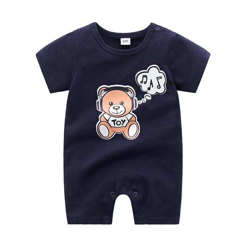 Rompers 2022 Kids Romper Summer Boys And Girls Fashion Newborn Baby Climbing Clothes Brands Girl Infant Drop Deliv Babydhshop Deliver Ot9Qt