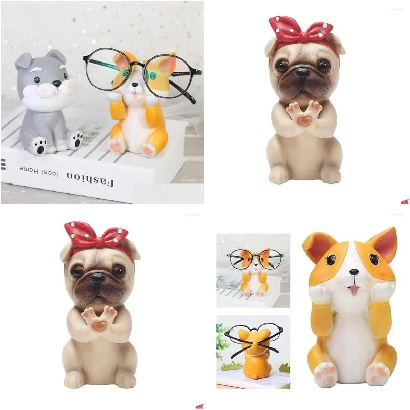 Sunglasses Frames Puppy Dog Glasses Holder Stand Eyeglass Retainers Display Cute Animal Design Gift