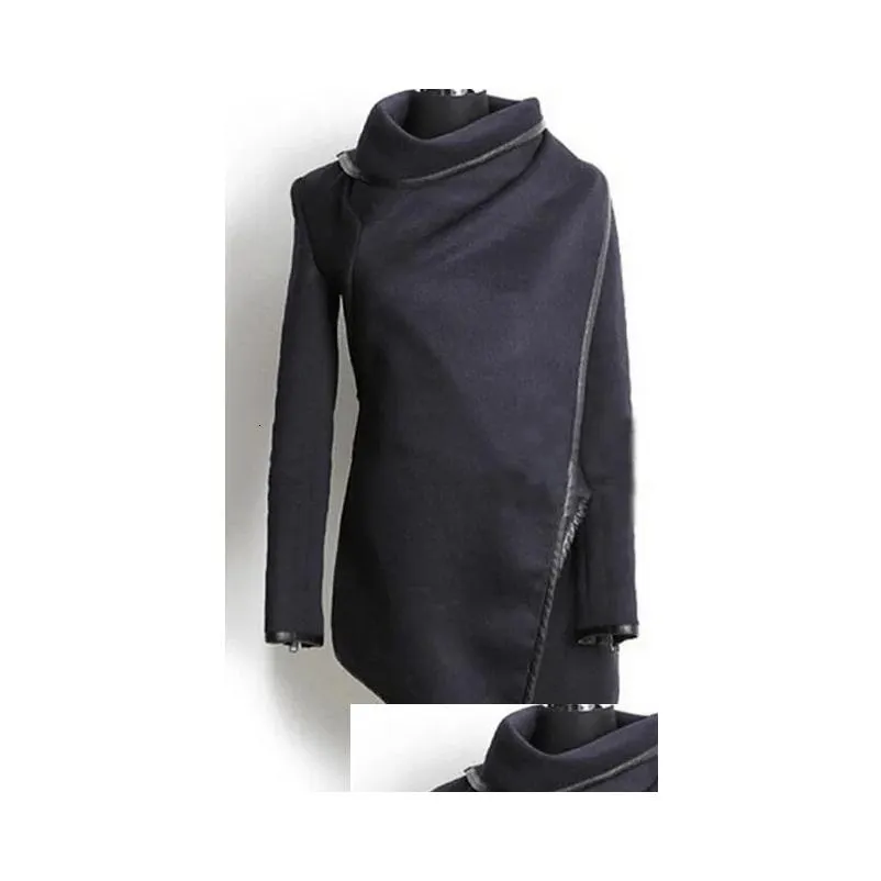Women Trench Coat Long Cashmere Overcoats Woolen Female Warm Wool Sleeve Overcoat 240117