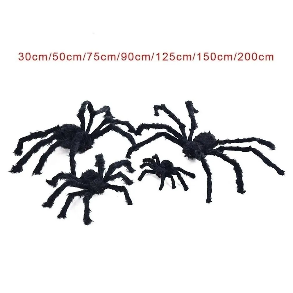 other event party supplies 30cm 50cm 75cm 90cm 125cm 150cm 200cm black spider halloween decoration haunted house prop indoor outdoor  decor