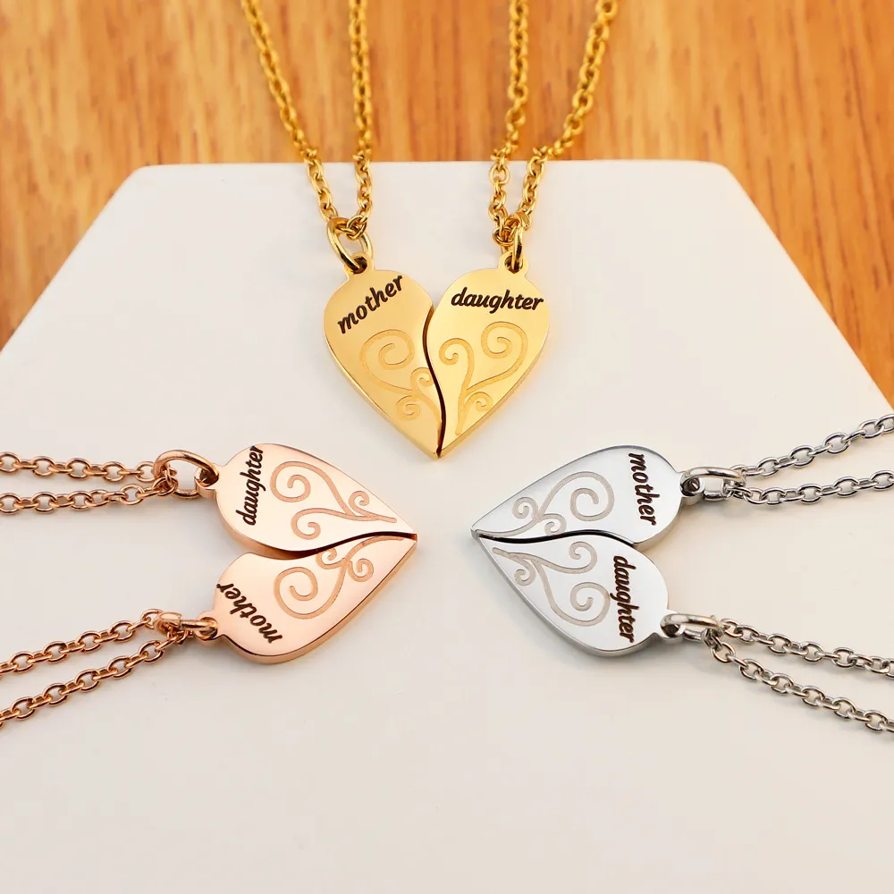 Pendant Necklaces Pendants Jewelry Diamond Peach Heart Mothers Day Gift Family Daughter Sister Crystal Necklace Drop Delivery 2021 Otato