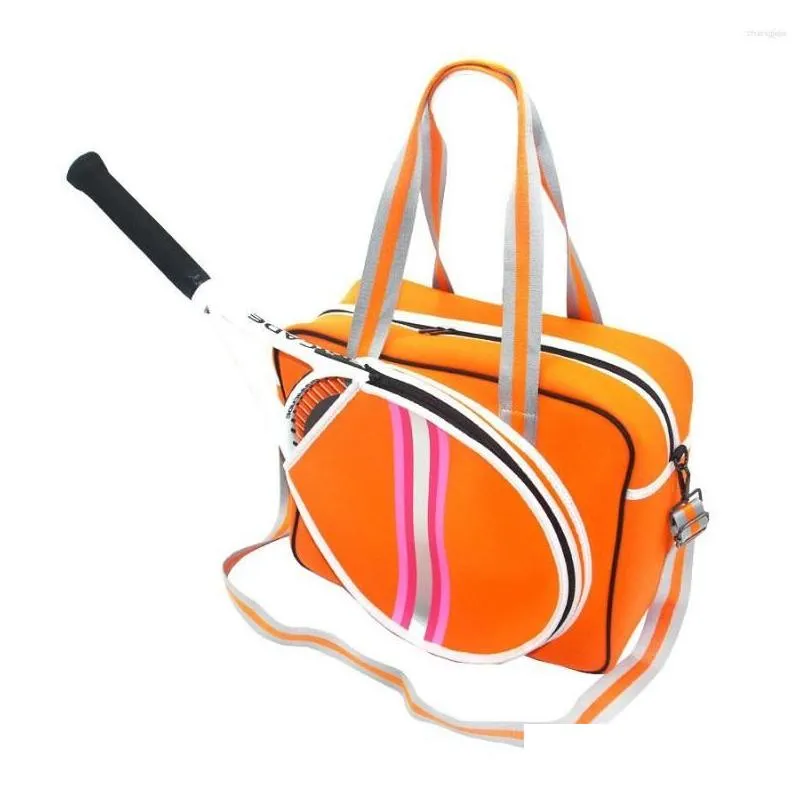 Outdoor Bags Portable Tennis Bag Large Capacity Gym Fitness Male Female Handbag Single Shoulder Badminton Racket Sports