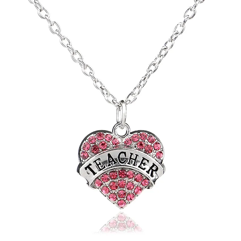 Pendant Necklaces Pendants Jewelry Diamond Peach Heart Mothers Day Gift Family Daughter Sister Crystal Necklace Drop Delivery 2021 Otunf