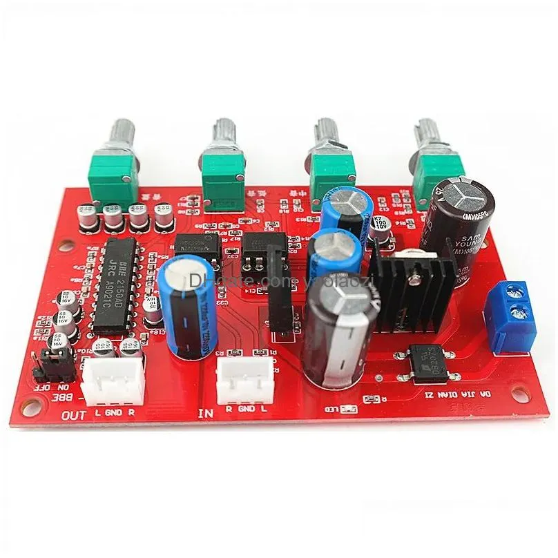 amplifier dlhifi dual ne5532 tone board with jrc2150 bbe sound processing single power supply