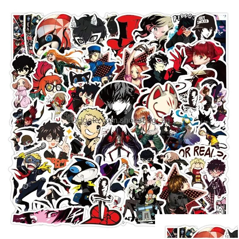 50Pcs game Persona stickers anime Graffiti Kids Toy Skateboard car Motorcycle Bicycle Sticker Decals Wholesale