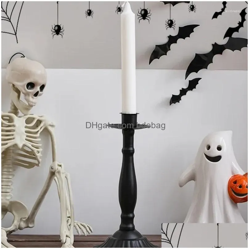 candle holders gothic decoration holder nordic vintage halloween room fall metal swieczniki dekoracyjne home decor rr50hd