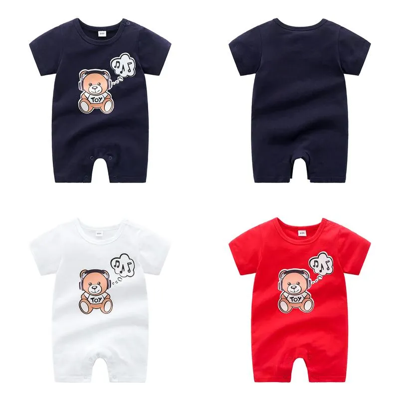 Rompers 2022 Kids Romper Summer Boys And Girls Fashion Newborn Baby Climbing Clothes Brands Girl Infant Drop Deliv Babydhshop Deliver Ot9Qt