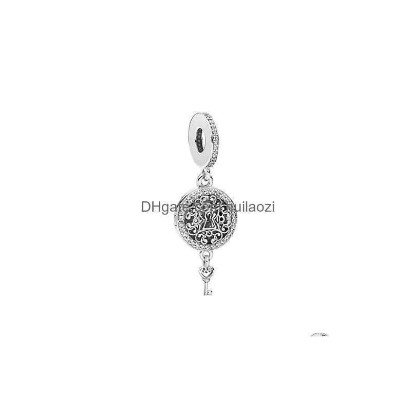 regal love key pendant charm 925 sterling silver suitable for charm beads bracelet jewelry 797660cz fashion gift charm