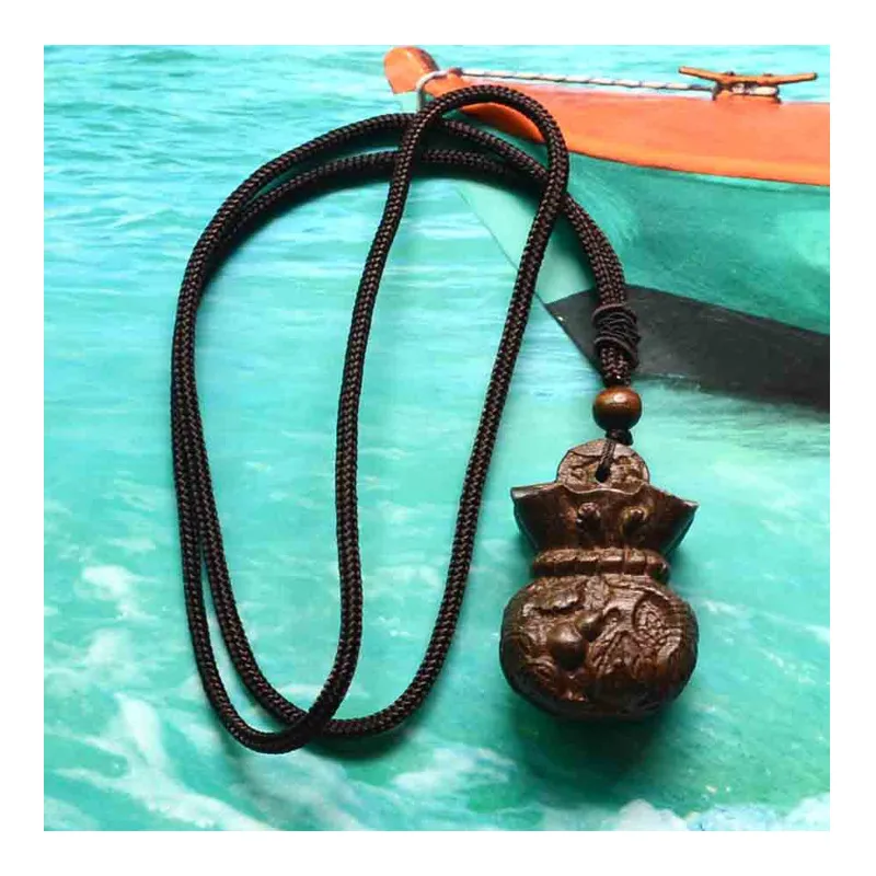 Pendant Necklaces 2023 Boho Jewelry Ethnic Style Long Hand Made Bead Wood Elephant Necklace For Women Price Decent Wholesale Dropship Otenh