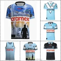 Men`s T-Shirts 2023 Cronulla Sharks Anzac / Home / Away / Indigenous / Heritage / Singlet Rugby Jersey - Mens Size S-5XL