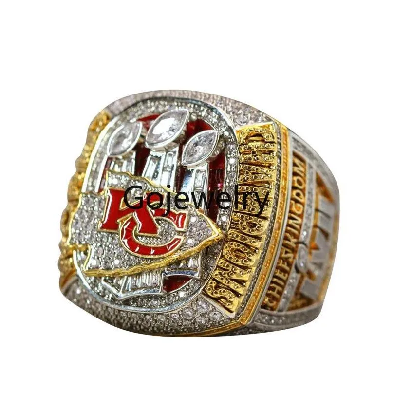 Luxury  Championship Ring Set Designer 14K Gold KC Champions Rings For Mens Womens Diamond Sport Jewelrys