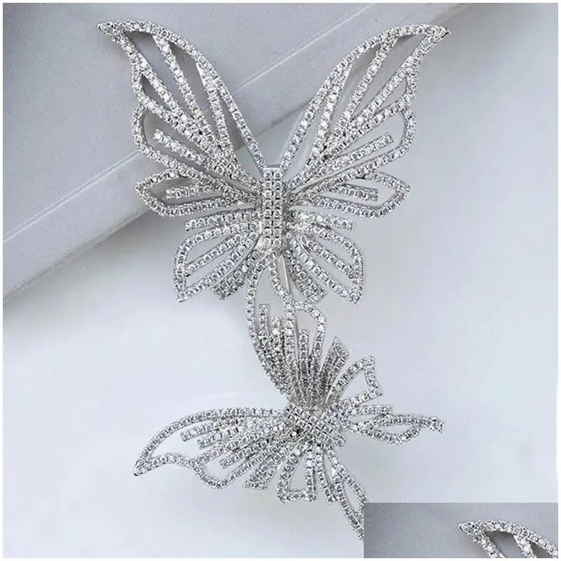 Brooches Women Jewelry Wedding Scarf Pin Butterfly Brooch