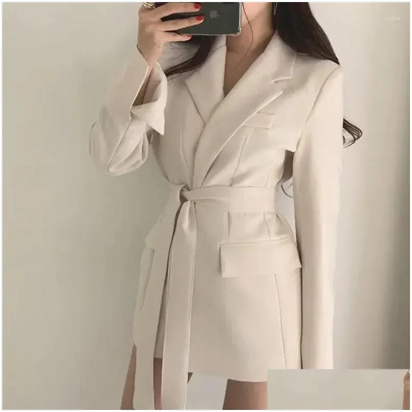 Women`s Suits Slim Jacket Dress Over Female Coats And Jackets Blazers Pink Long Clothing Outerwear On Promotion Spring Sale Bring In