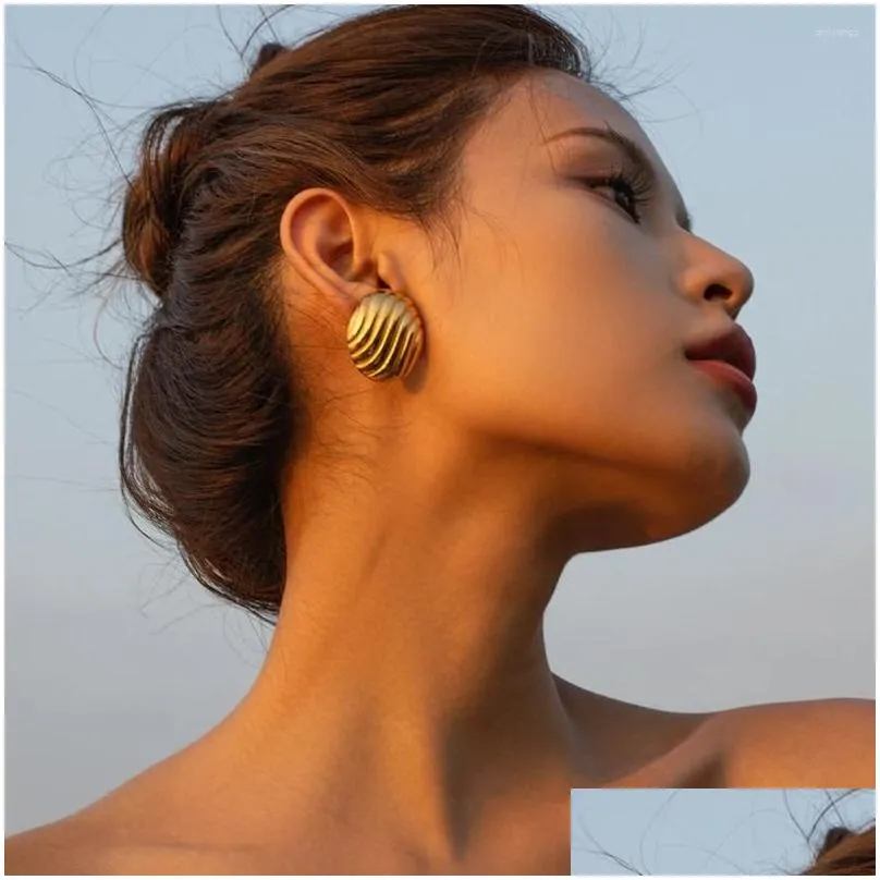 Backs Earrings Youthway Hypoallergenic Stainless Steel Oval Thread Ear Clips Free Piercing Cuff For Women Creative Jewelry Gift