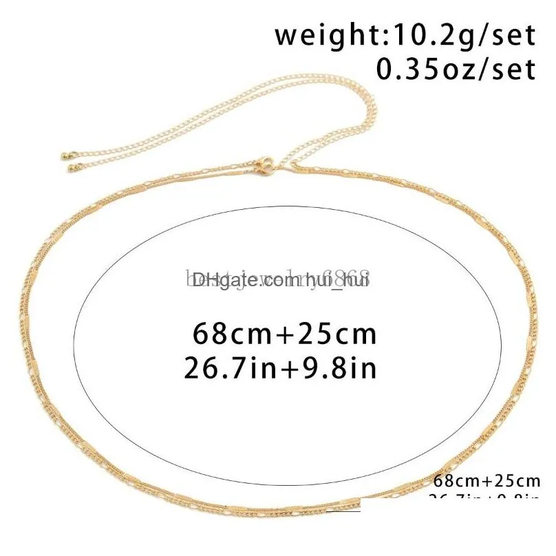simple sexy thin chain waist belly belt for women summer beach bikinis party vintage rave body jewelry y2k accessories