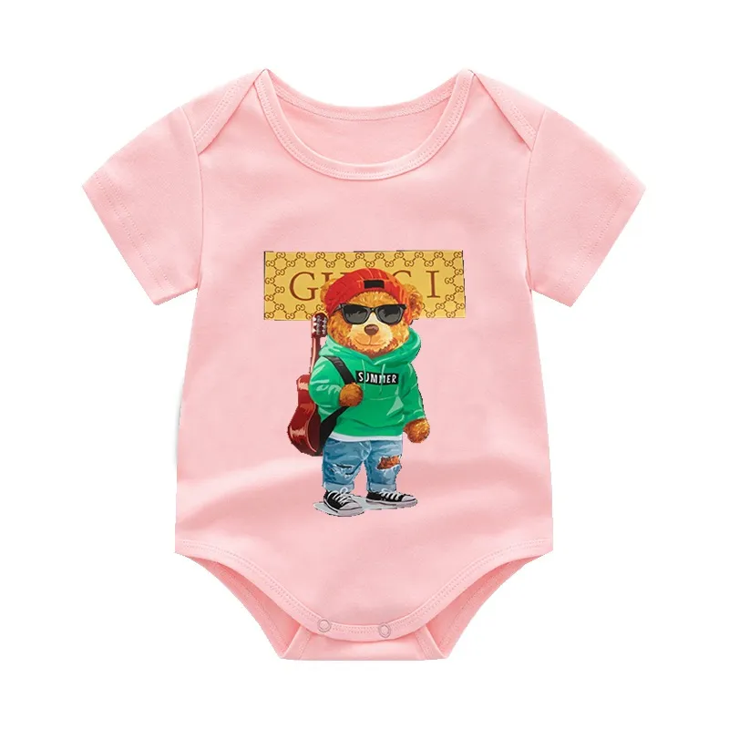 Rompers 2022 Kids Romper Summer Boys And Girls Fashion Newborn Baby Climbing Clothes Brands Girl Infant Drop Deliv Babydhshop Deliver Ot3T4